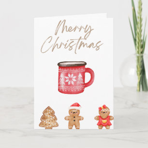 Gemütliches Weihnachtsgebäck & Tasse Karte