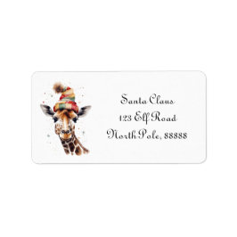 Gemütliches WeihnachtsGiraffe, Brauch Adressaufkleber