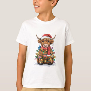Gemütliches Weihnachtskuh T-Shirt