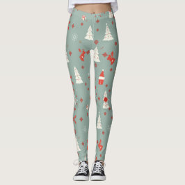 Gemütliches Weihnachtsmuster Leggings