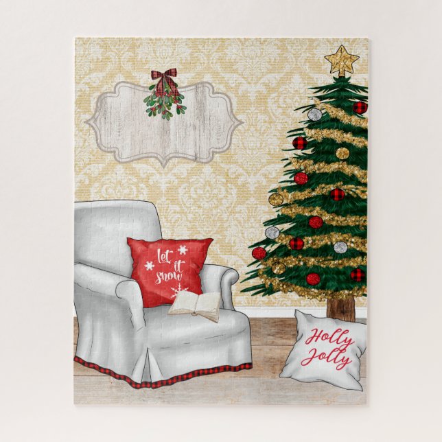 Gemütliches Weihnachtspuzzle (Vertikal)