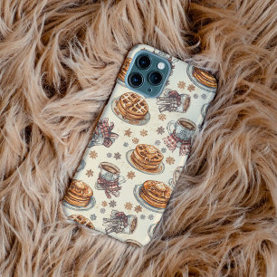 Gemütliches Winter-Frühstücksmuster Pfannkuchen iPhone 16 Pro Max Hülle