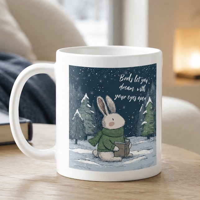 Gemütliches Winterlesebuch Kaffeetasse (Cozy Winter Reading Book Coffee Mug)