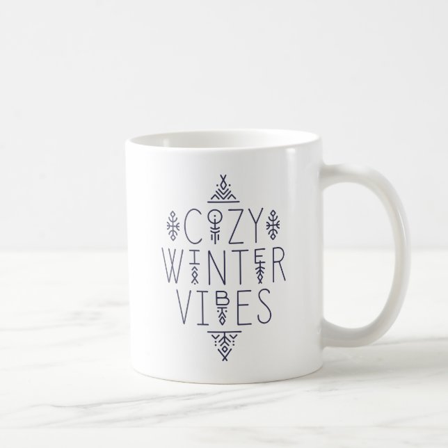 Gemütliches Wintervibes Design Kaffeetasse (Rechts)