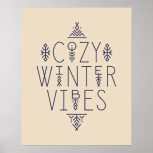 Gemütliches Wintervibes Design Poster
