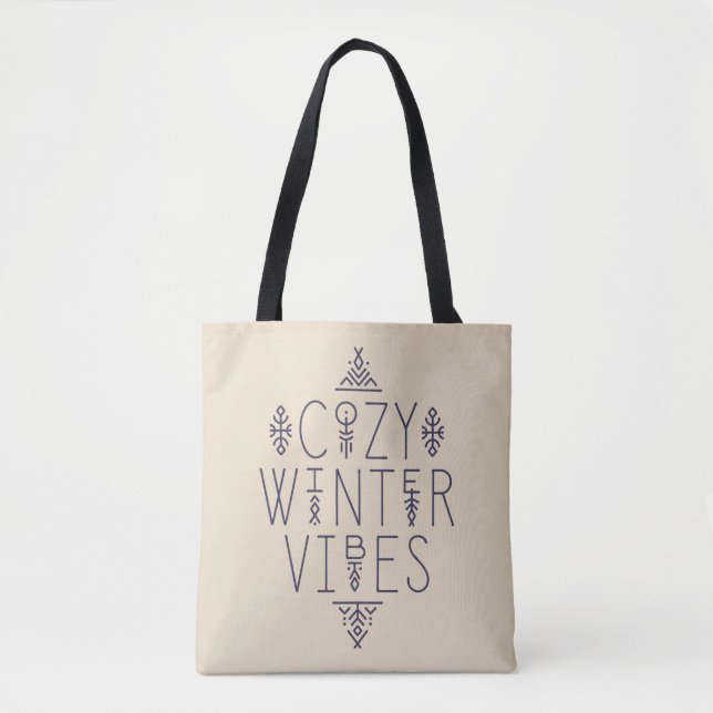 Gemütliches Wintervibes Design Tasche (Vorderseite)