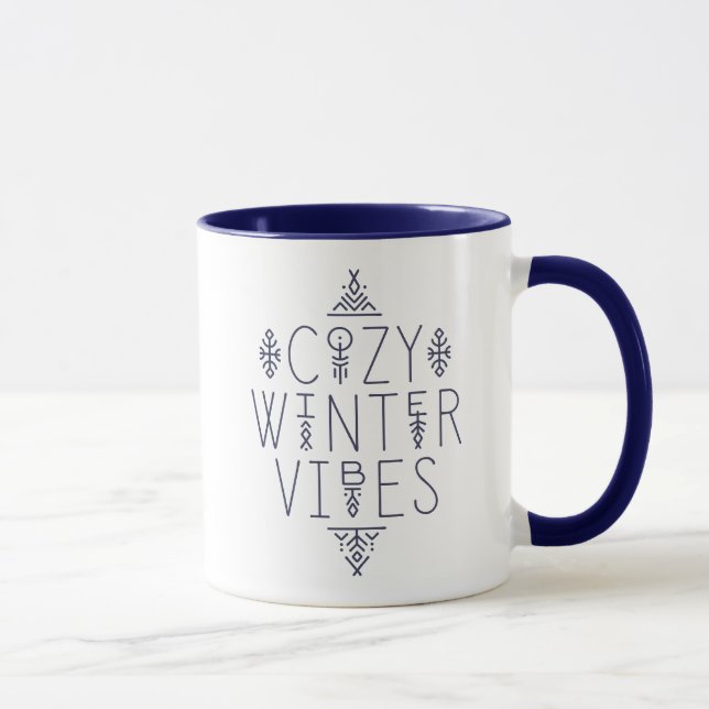 Gemütliches Wintervibes Design Tasse (Rechts)