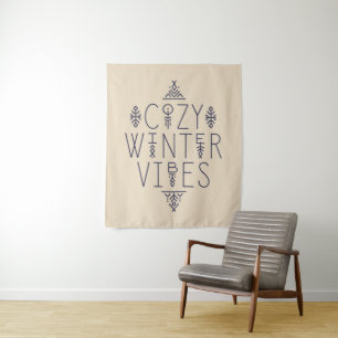 Gemütliches Wintervibes Design Wandteppich