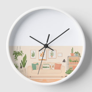 Gemütliches Zuhause Uhr