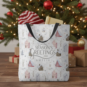 Gemütliches Zuhause Weihnachten Rosa ID985 Tasche