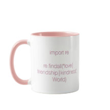 Gemütlichkeit, Code und Tasse des Kaffees (rosa Bu