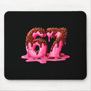 Gen Alpha Slang Kids 67 Eiscreme-Drip Six Seven Mousepad