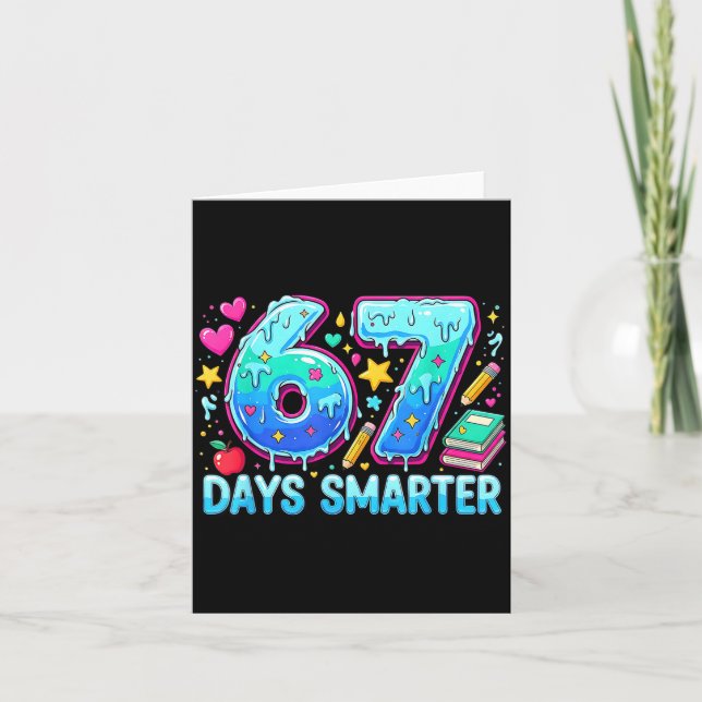 Gen Alpha Slang Kids 67 Teacher Students 67 Days S Karte (Vorderseite)