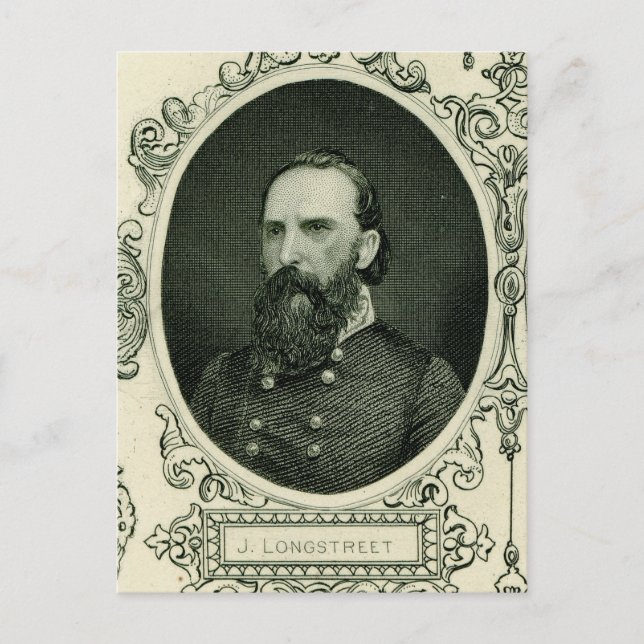 Gen. James Longstreet Postkarte (Vorderseite)