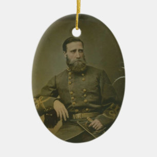 Gen. John Bell Hood Keramik Ornament