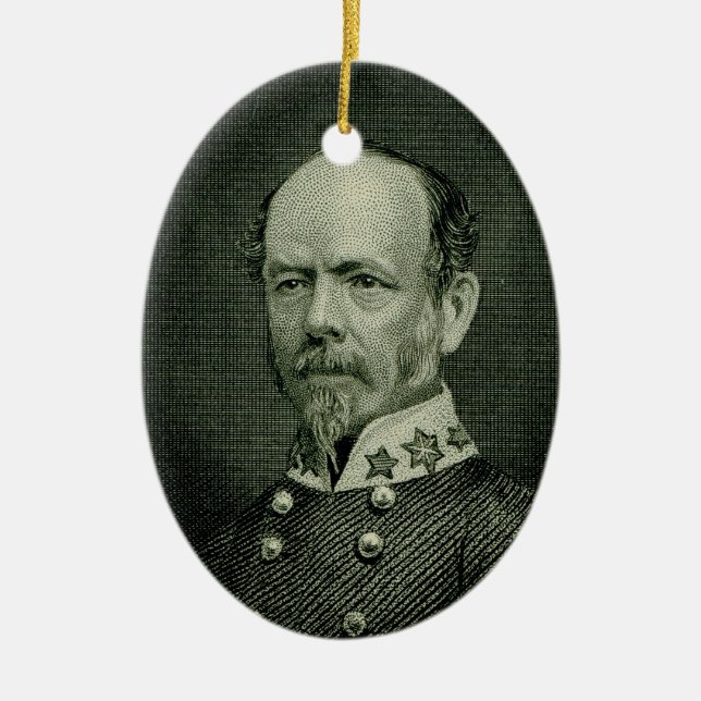Gen. Joseph E. Johnston Keramik Ornament (Vorne)
