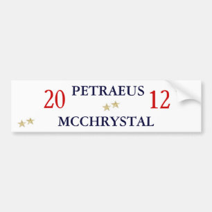 Gen. Petraeus und Gen. McChrystal für Präsidenten Autoaufkleber