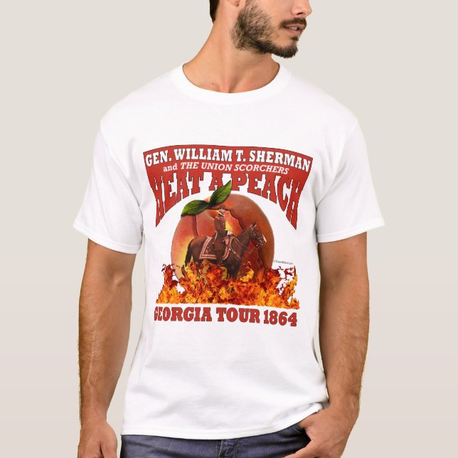 Gen Sherman 'Heat a Peach' Tour 1864 Shirt (Light) (Vorderseite)