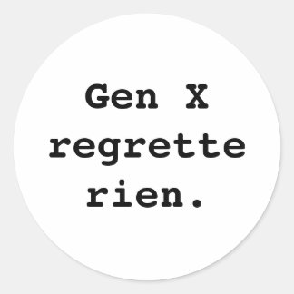 Gen X Aufkleber