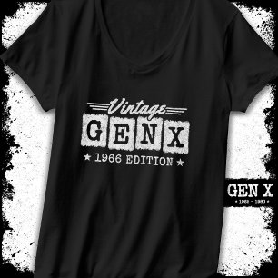 Gen X Generation Gen Xer Geboren 1966 Gen X Geburt T-Shirt