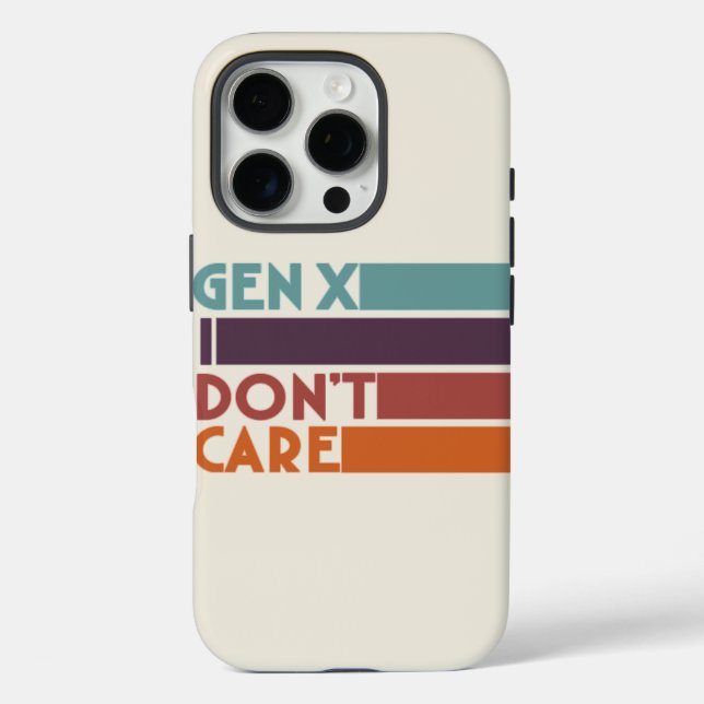 Gen X — Mir ist egal iPhone 16 Pro Hülle (Rückseite)