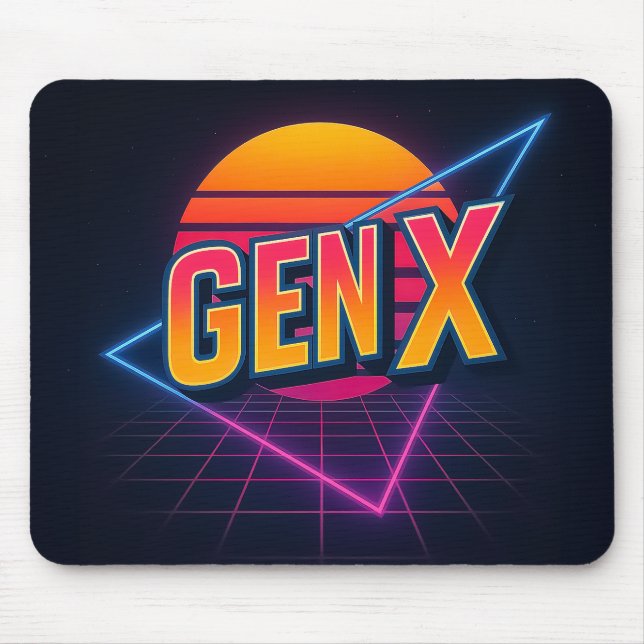 GEN X Retro 80er Mousepad (Vorne)