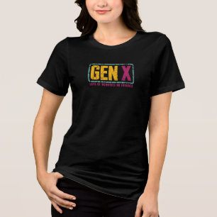 Gen X Viele Erinnerungen Kein Beweis Humor Zitat Tri-Blend Shirt
