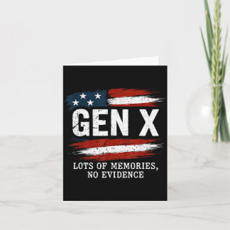 Gen X Viele Erinnerungen Kein Nachweis USA-Flagge Karte