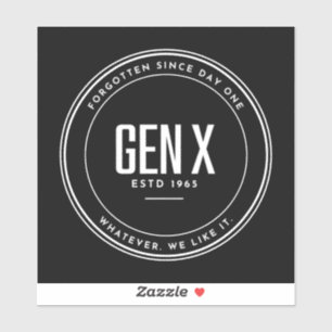GEN X Vinyl-Aufkleber mit Sonderschnitt Aufkleber