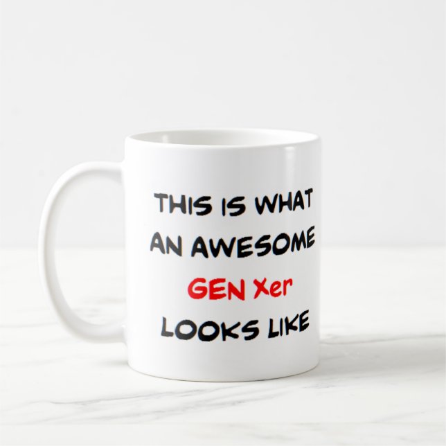 gen xer, phantastisch kaffeetasse (Links)