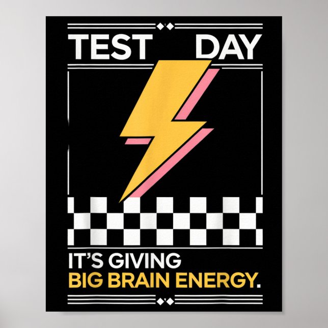 Gen Z Bruh Testing Day lehrt seine "Big Ba" Poster (Vorne)