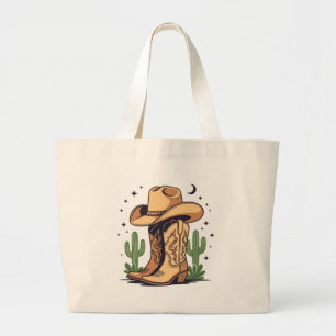 Gen Z-Cowgirl-Tasche – Süßes Western-Boho-Design Jumbo Stoffbeutel