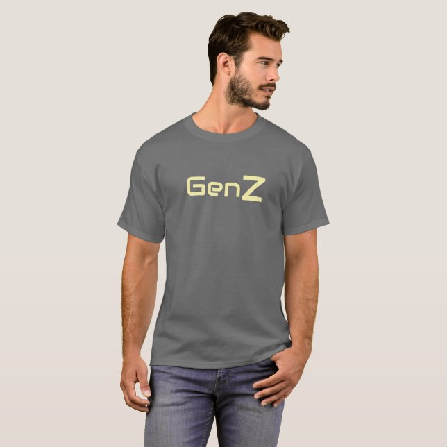 Gen Z Trendy T - Shirt | Coole Minimalistische Str (Vorne ganz)