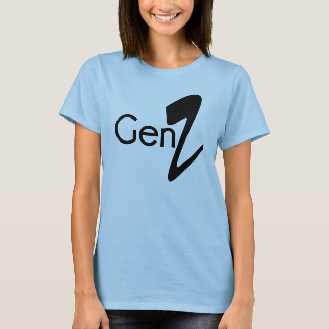 Gen Z Typografie Celebrity Style T-Shirt (Vorderseite)