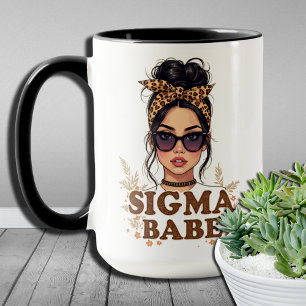 Gen Z Vibes Sigma Babe GenZ Leopard Unordentlicher Tasse