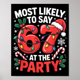 Gen Z Weihnachts-Meme für die wahrscheinlichste Au Poster