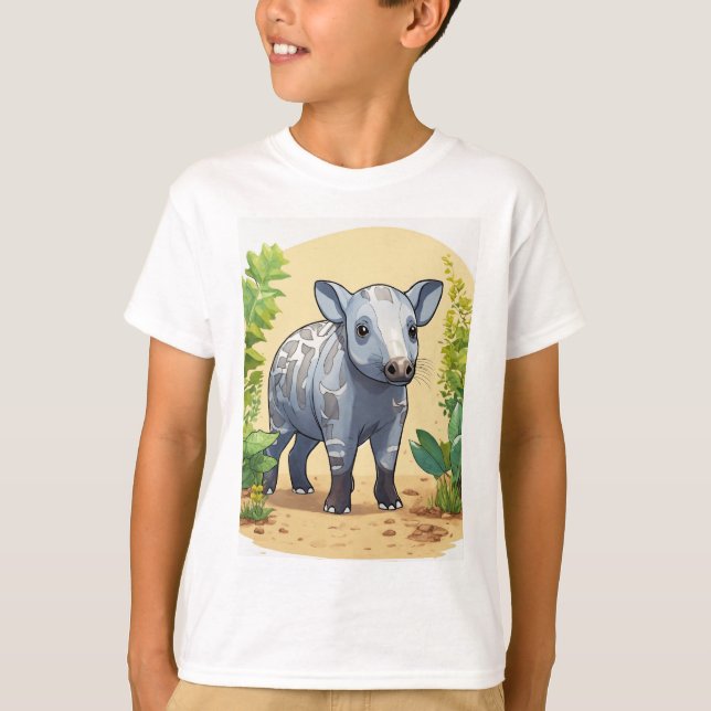 Genaret, ein niedlicher Tapir aus dem Selb T-Shirt (Vorderseite)