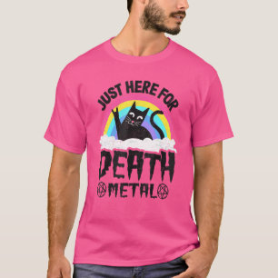 Genau hier, um Tod Metal Satan Cat Heavy Met T-Shirt