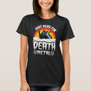 Genau hier, um Tod Metal Satan Cat Heavy Met T-Shirt