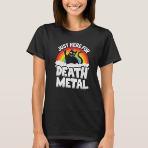 Genau hier, um Tod Metal Satan Cat Heavy Met T-Shirt
