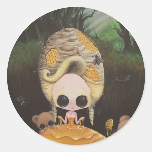 Genau richtig runder aufkleber (Vorderseite)