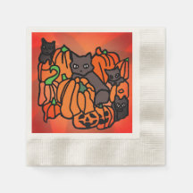 Genau Spuk: Katzen und Kürbis zu Halloween