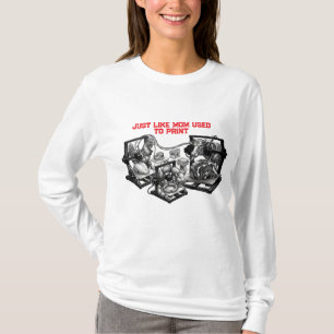 Genau wie Mama früher druckte Vegetarisches Essen T-Shirt