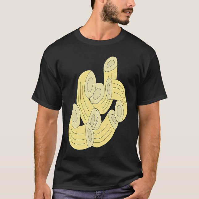 Genau wie Pasta Macaroni Noodle Noodles T-Shirt (Vorderseite)