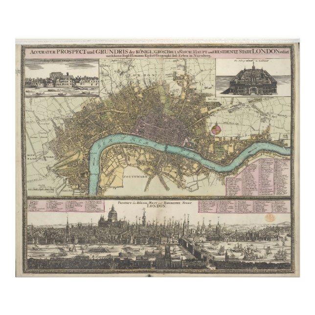 GENAUE ERHEBUNG UND LAYOUT VON LONDON FOTODRUCK (Vorne)