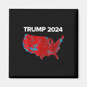 Genaue Karte der Wahlergebnisse 2024 Trump Mega Magnet