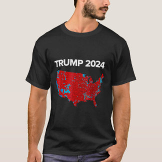 Genaue Karte der Wahlergebnisse 2024 Trump Mega T-Shirt