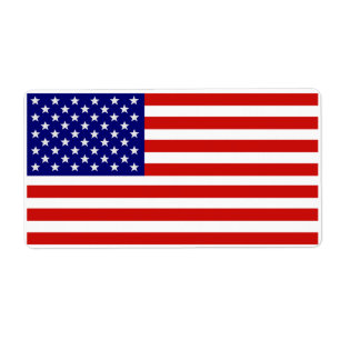 Genaues amerikanisches Flag-Label