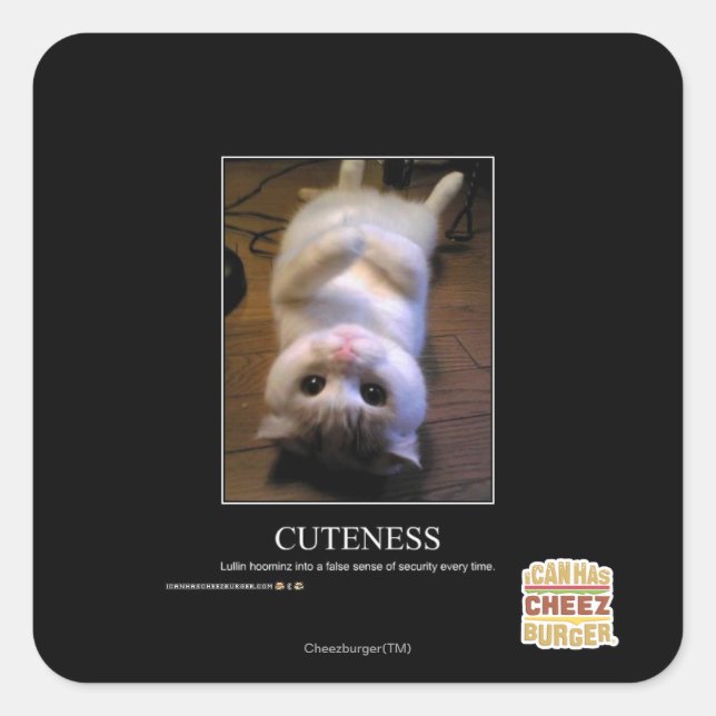 Genauigkeit Quadratischer Aufkleber (Vorderseite)