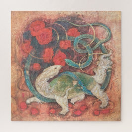 Genbu: Gate of Waters - Mystical Nihonga Inspired 